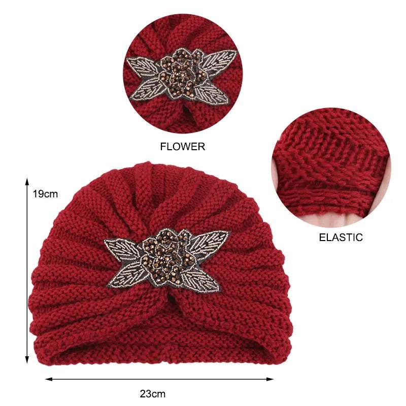 Knitted Elegance Turban