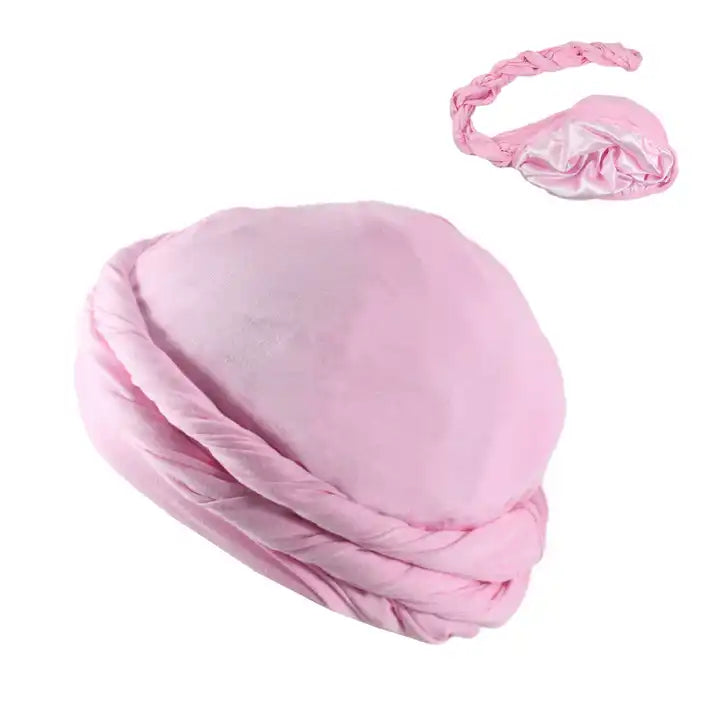Solid Satin Lined Turban