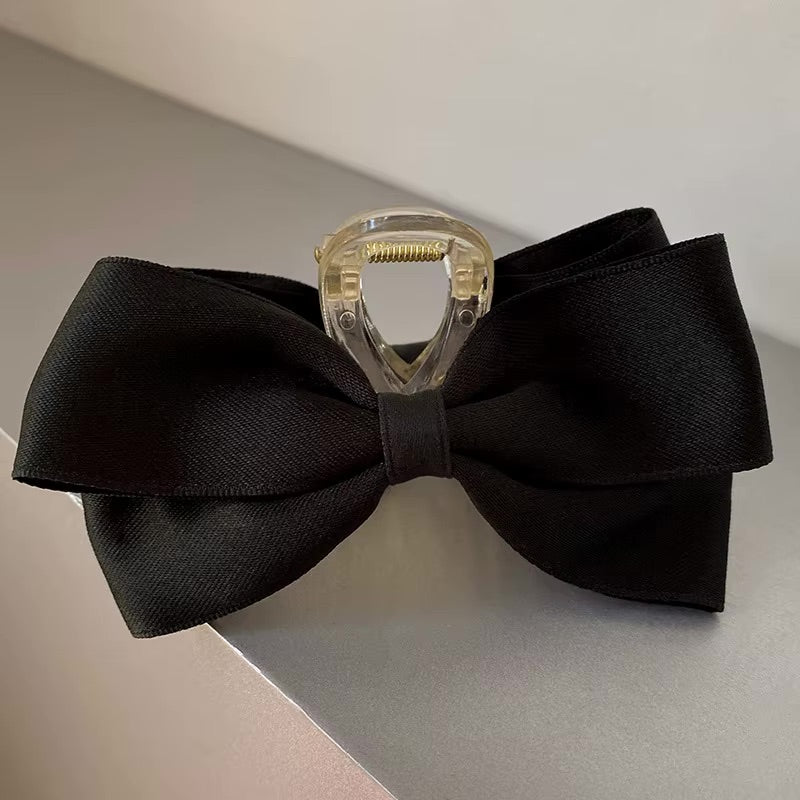 Satin Bow Claw Clip