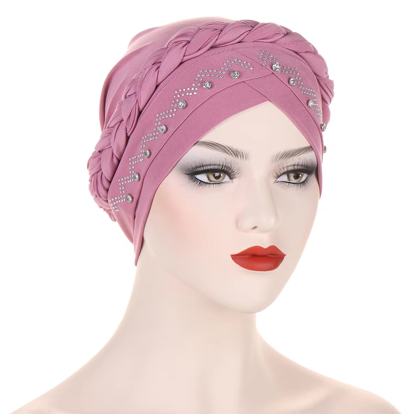 Single Braid 360 Jeweled Turban