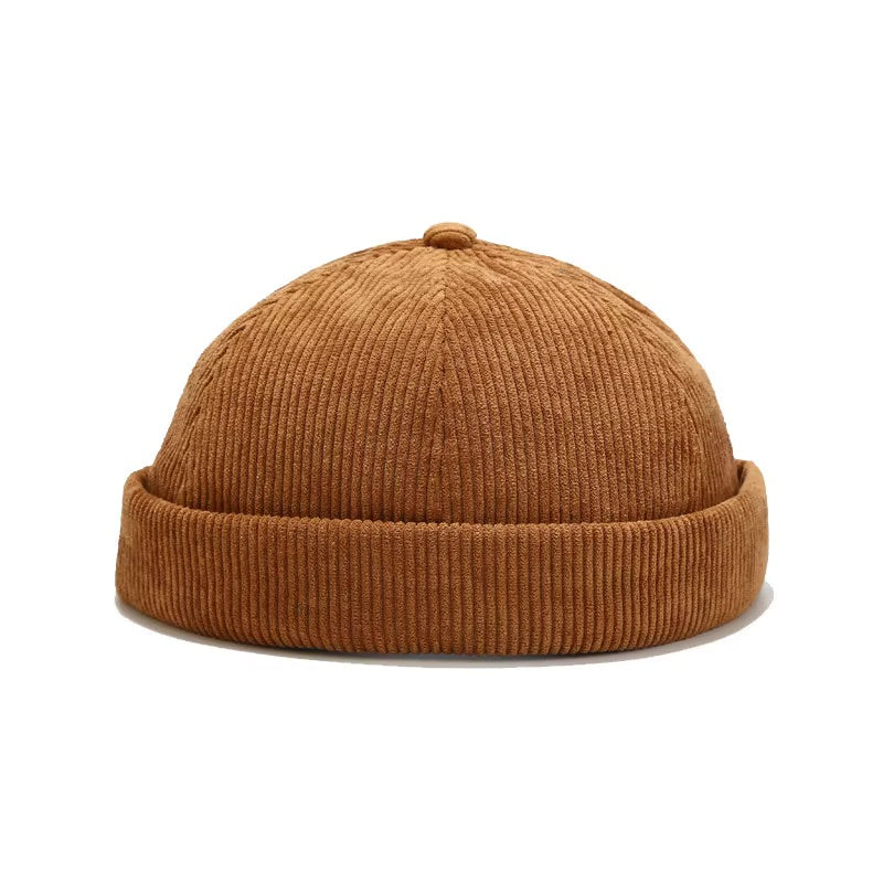 Brimless Corduroy Hat