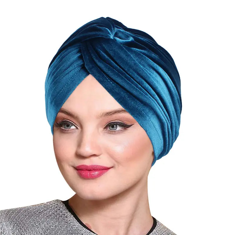 A-Line Velvet Satin Lined Turban