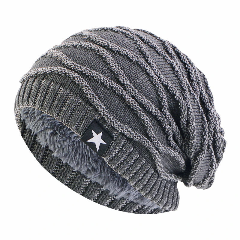 Cross Knit Satin Fleece Hat