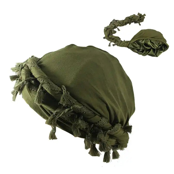 Tassel Satin Lined Durag Wrap