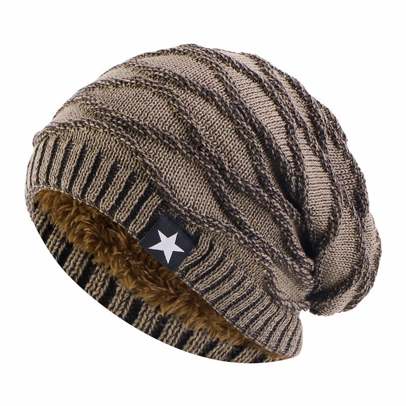 Cross Knit Satin Fleece Hat
