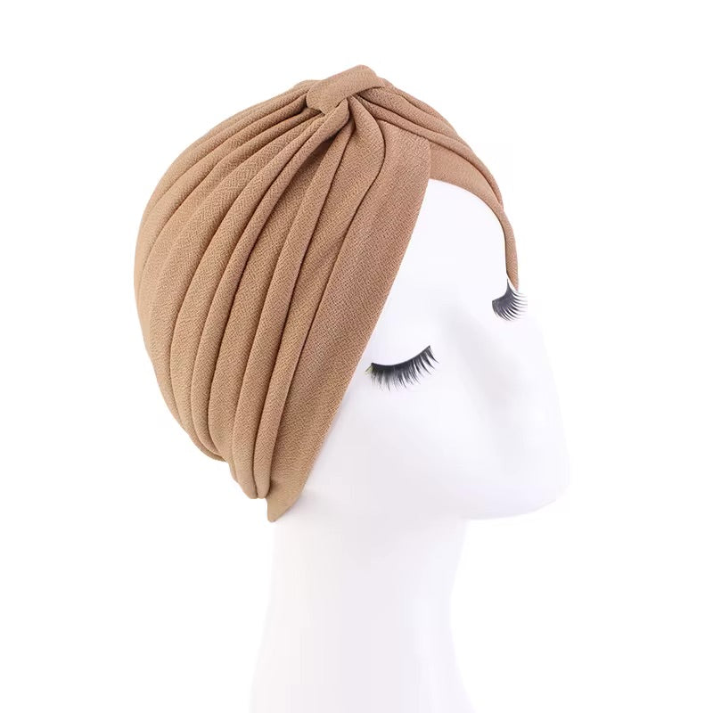 Pleated Twist Turban