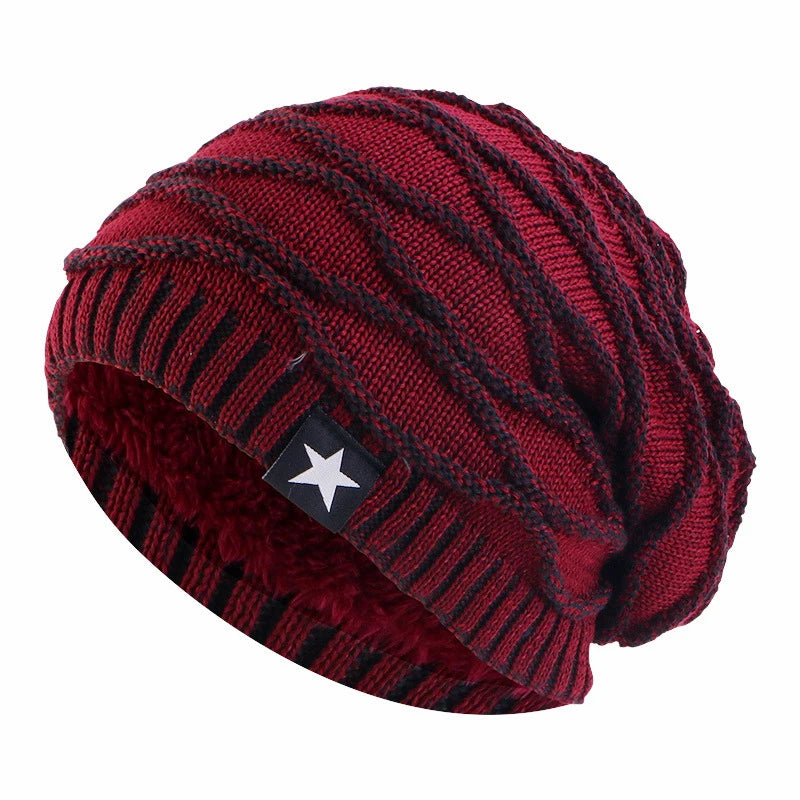 Cross Knit Satin Fleece Hat