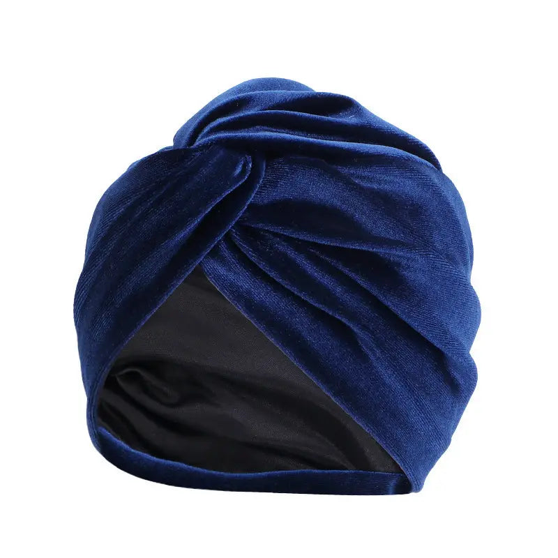 A-Line Velvet Satin Lined Turban