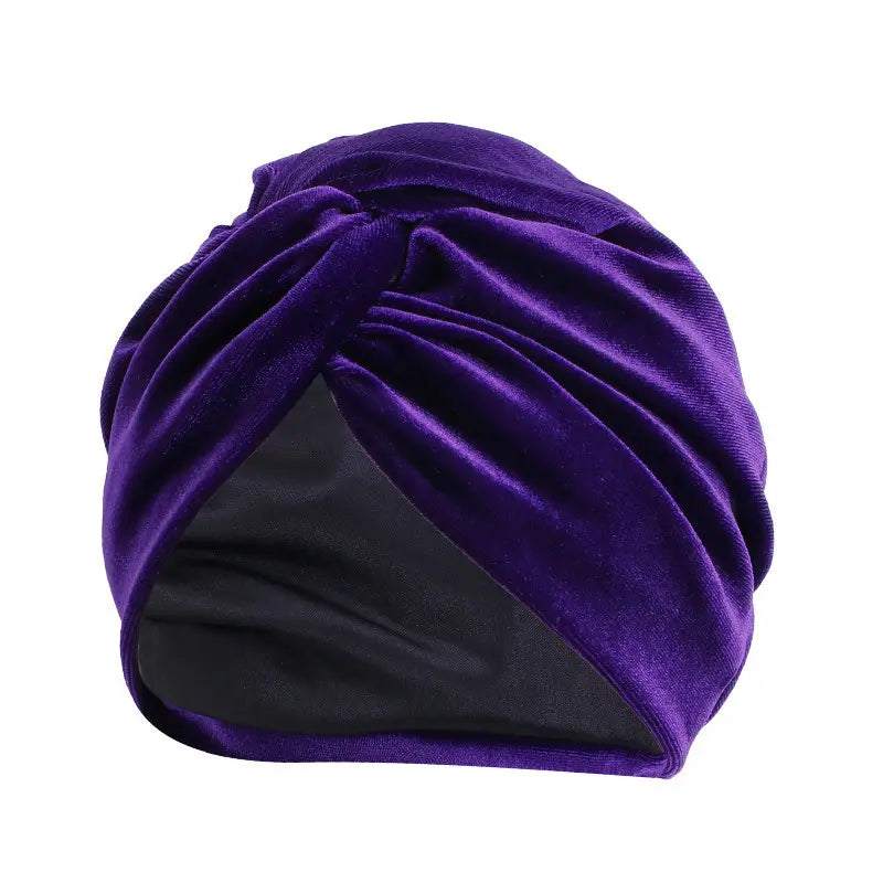 A-Line Velvet Satin Lined Turban