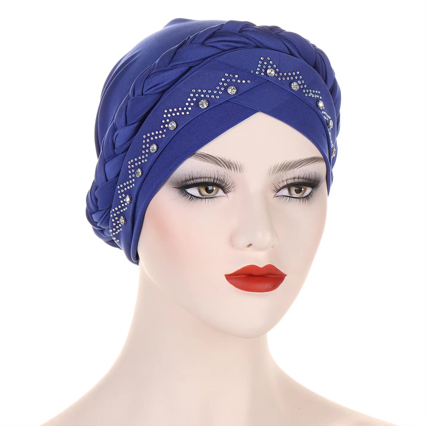 Single Braid 360 Jeweled Turban