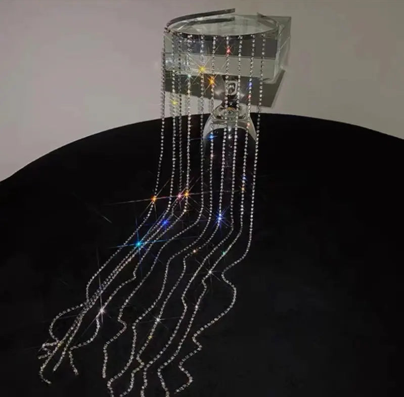Rhinestone Tassel Headband