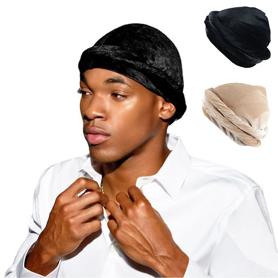 Velvet Satin Lined Turban