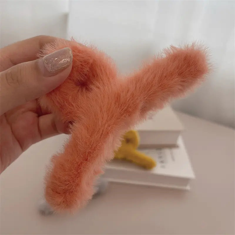 Plush Claw Clip