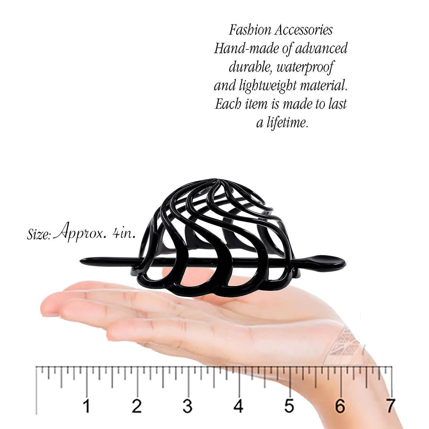 Acrylic Bun Cover Hair Clip